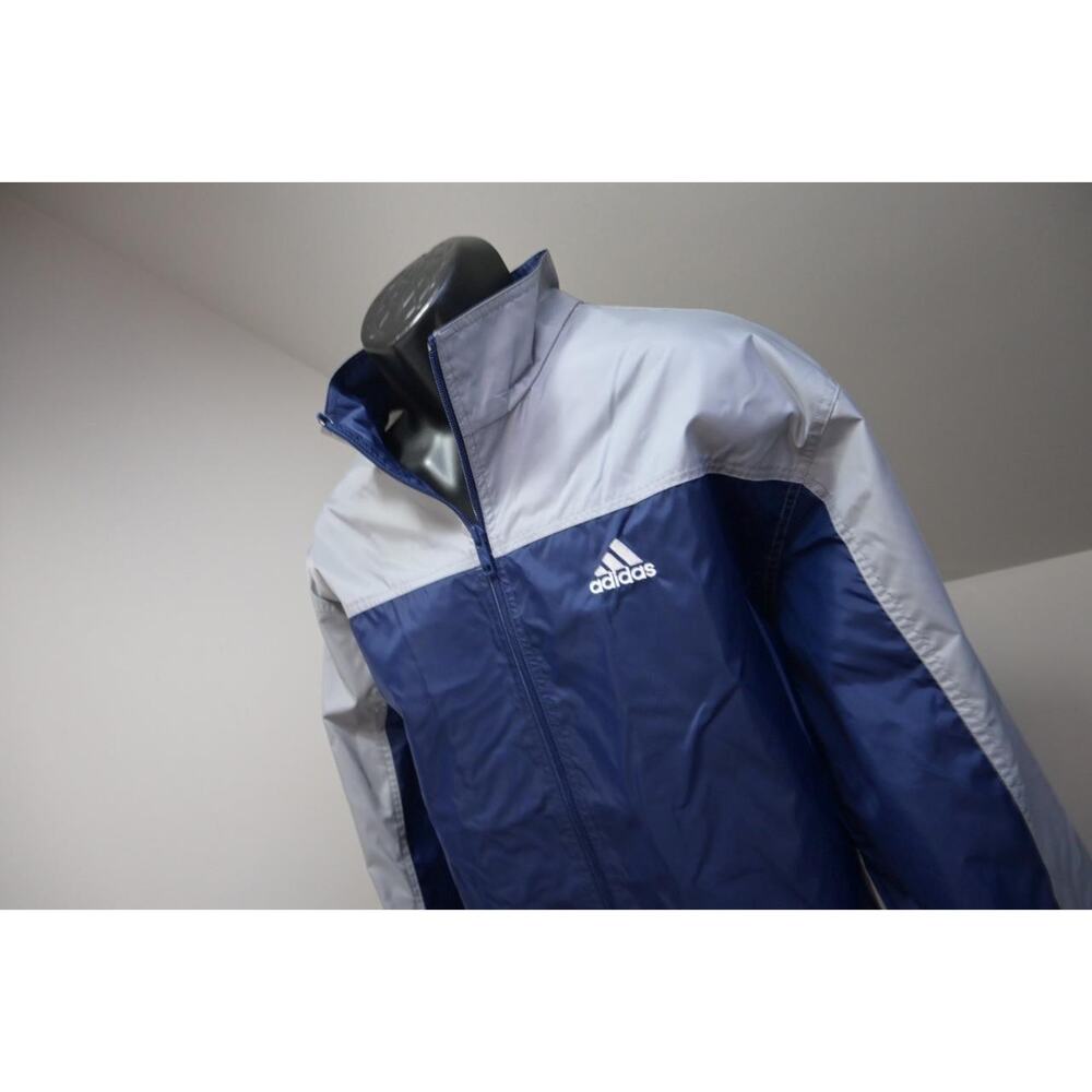 VTG 01 Adidas Track Jacket Nylon Windbreaker Full Zip Athletic Mens Sz Large